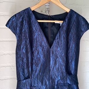 Carmen‎ Marc Valvo dress cap sleeve lined size 10 NWOT sash tie back